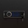 Heavy Duty,Large Size 4-5 Gun,Black Gun Cabinet with Electronic Password Keypad Lock,Unassembled Metal Rifle Gun Security Cabinet Safe Locker